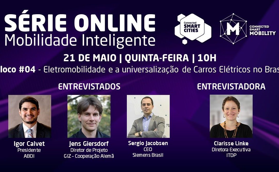Mercado da mobilidade elétrica no Brasil será debatido em evento on-line nesta quinta (21)