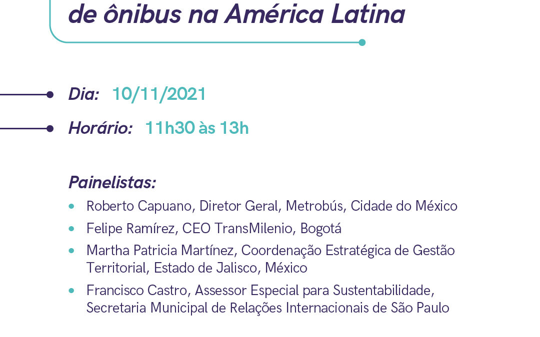 PNME realiza painel sobre eletrificação de ônibus na COP26